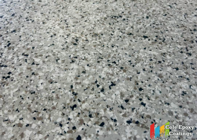 Cole Epoxy Coatings just completed another beautiful epoxy flooring project in Englewood, Florida! This job featured our Shoreline flake blend, installed on a lanai to create a clean, durable, and slip-resistant surface that perfectly complements the Florida coastal lifestyle.